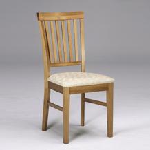 Unbranded Scandinavian Pine Slatted Back Chair x2