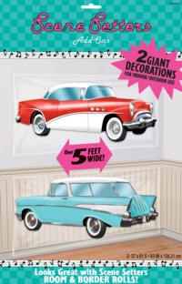 Set the scene with these large posters of American Classic cars. It`s White Wall Tyres, Fins and Chr