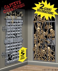 Now you can finally reveal the skeletons in your closet. These two giant plastic posters will give