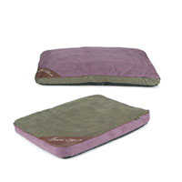 The Scruffs Town House dog bed collection has a faux suede cover with a subtle leaf pattern. Availab