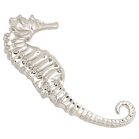 Sea Horse Knob Satin Nickel Effect