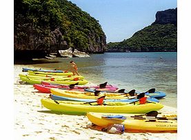 Experience the wonders of the Angthong National Marine Park on this relaxing sea kayak adventure that will take you past huge limestone karsts, through caves and hidden lagoons and to idyllic deserted white sand beaches.