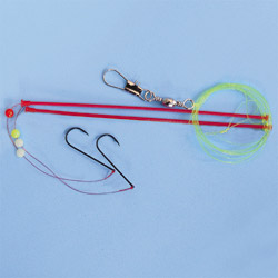 Unbranded Sea Rig - 2 hooks Size 4 (Pack of 10 Rigs)