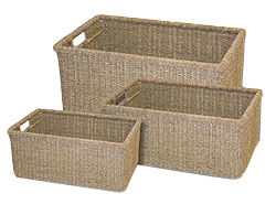 Seagrass Storage Baskets set of 3