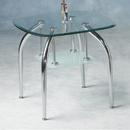 The Carvelle range of dining and living furniture is a stunning combination of lether, chrome and