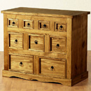 The Havana range of Mexican bedroom furniture from seconique has a distinctively darker finish than