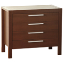 Seconique Indiana dark 4 drawer chest furniture