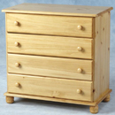 Seconique Sol Pine 4 drawer chest furniture