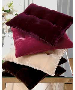 Unbranded See See Velvet Set of 2 Cushions - Chocolate
