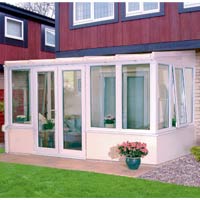 Self-Build Traditional Lean-To Dwarf Wall Conservatory SBL3-D White