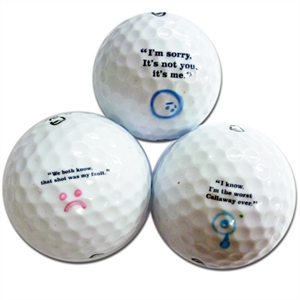 Unbranded Self Deprecating Golf Balls