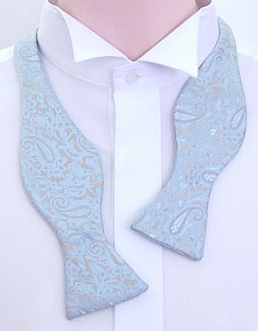 Unbranded Self-Tie Black White Square Silk Bow Tie
