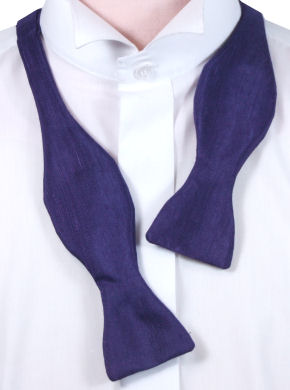 Unbranded Self-Tie Plain Purple Bow Tie