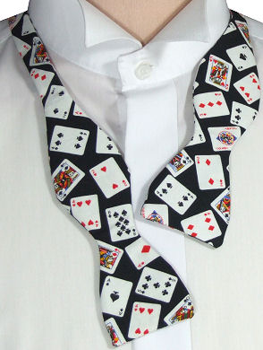 Unbranded Self-Tie Playing Cards Bow Tie