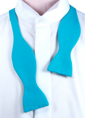 Unbranded Self-Tie Turquoise Bow Tie
