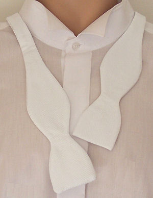 Unbranded Self-Tie White Marcella Bow Tie