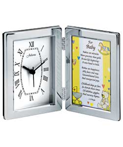 Unbranded Sentiment Clock with Baby Verse