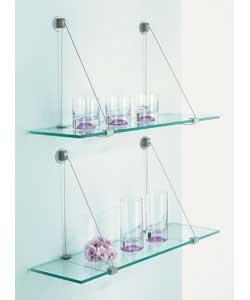 Set of 2 Suspension Shelves