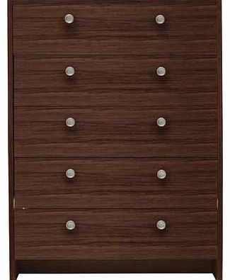 The Seville furniture range is a versatile collection to blend with many bedroom styles. Finished in wenge effect. this 5 drawer chest is understated and classic. offering ample space for your clothing for an organised bedroom where you can make the 