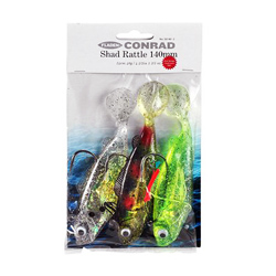 Unbranded Shad Rattle - Clear   Bass   Flour Green - 100mm
