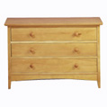 Shaker 3 Drawer Wide Chest