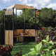 The FSC Certified Hardwood Sheraton Arbour will look great tucked away in a corner of the garden.