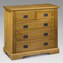 Sheraton Pine 3 plus 2 drawer chest of drawers