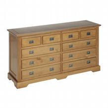 Sheraton Pine Chest of Drawers Wide