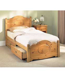 Sherington Single Bed with 2 Drawers and Comfort Mattress