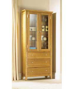 Sherwood Oak Display Cabinet