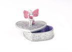 Impress your very own little fairy princess with this magical Silver jewellery box for all those pre