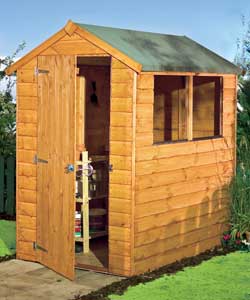 Unbranded Shiplap Shed with Felt Roof 6x4ft