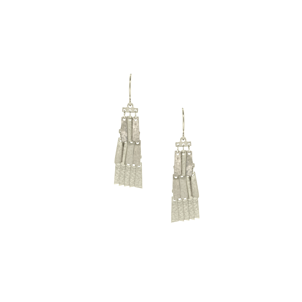 Unbranded Short Curtain Earrings - Silver