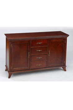 NEW! RICHMOND RANGE. 2-Door, 4-Drawer Sideboard with traditional style handles. Made from Rubberwood