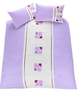 Unbranded Sienna Twinpack Duvet Cover Set - Lilac - Double