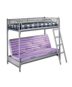 Silver Effect Bunkbed Pine