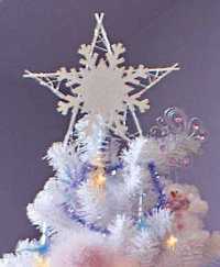 Christmas Decorations - Silver Plated Tree Star