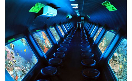 Sindbad Submarine - From Hurghada - Intro Even snorkelers only see a tiny portion of the magical world that lies beneath the waves of the Red Sea but a trip on the Sinbad Submarine will take you further a full 25 metres beneath the ocean waves to a c