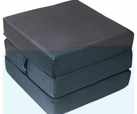 Unbranded Single Mattress Cube Chair Bed - Charcoal