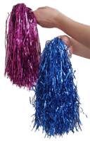 Add Pazazz to your show with sparkly tinsel pom poms in six colours. These poms are particularly