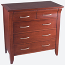 Siren Brazilian hardwood 3 plus 2 chest of