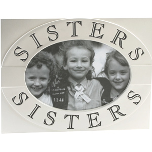 Unbranded Sisters Oval Inset Silver Plated Photo Frame
