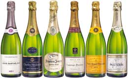 Unbranded Six Top-rated Champagnes - Mixed case