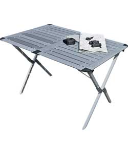 Unbranded Slatted Aluminium Table with Carry Bag