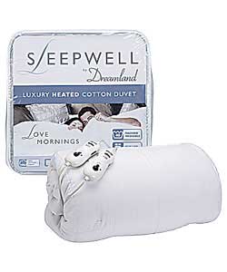 Unbranded Sleepwell by Dreamland Luxury Heated Cotton Duvet - Single