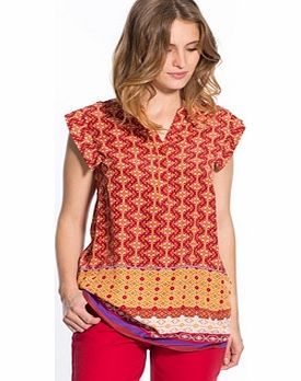 Unbranded Sleeveless Printed Blouse, Choice of 2 Lengths