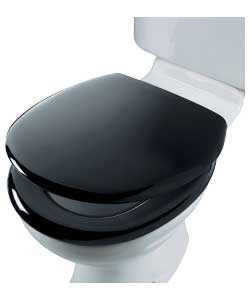 Unbranded Slow Close Anti Bacterial Toilet Seat - Black