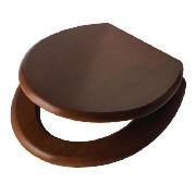 Unbranded Slow Close Toilet Seat, Walnut Effect