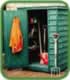 Compact storage shed available in two colour options
