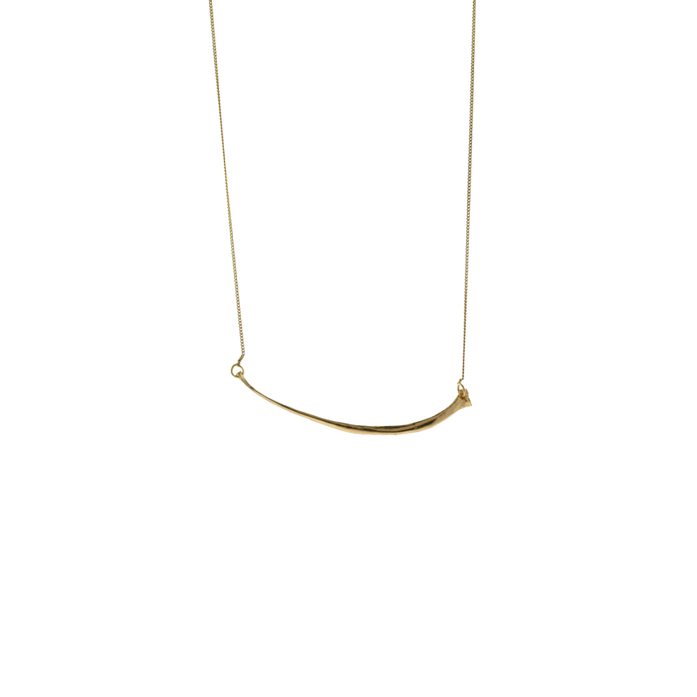 Unbranded Snake Bone Necklace - Pink Gold